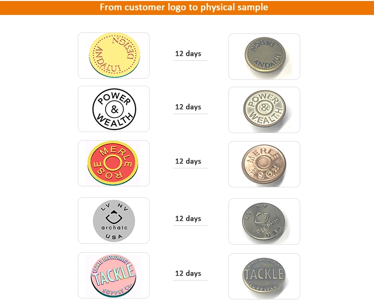 Factory Low Price Custom Metal Pants Snap Buttons Clothes Adjust Buttons