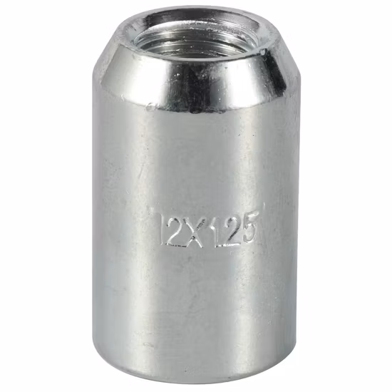 Porca de rebite de cabeça hexagonal preta com chanfro